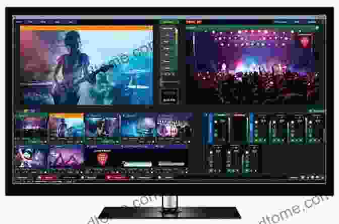 A Computer Screen Displaying A Live Streaming Software Interface. Best S Guide To LIVE Stream Video Broadcasting: Build Work Play In Your Own Live Streaming Production Studio (BCBLive Teaching 1)