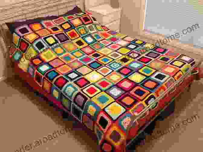 A Crochet Bedspread Made Of Granny Squares Bedspread Crochet: A Collection Of Modern Bedspreads Crochet: Crochet For Beginners