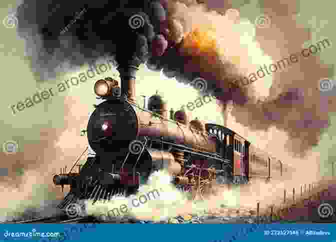 A Majestic Steam Locomotive, Billowing Smoke And Steam As It Charges Through A Picturesque Countryside, Symbolizing The Transformative Power Of The Industrial Revolution. Steam Age Machines