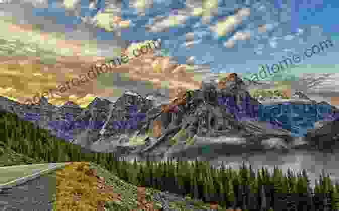 A Panoramic View Of A Majestic Mountain Range The Of Mountains And Rivers