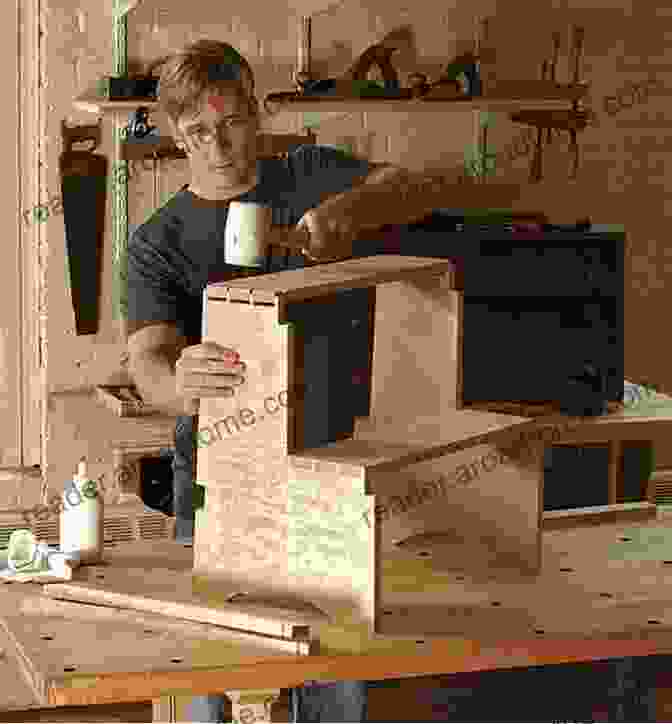 A Person Working On A Woodworking Project Vintage Home And Woodworking Collection