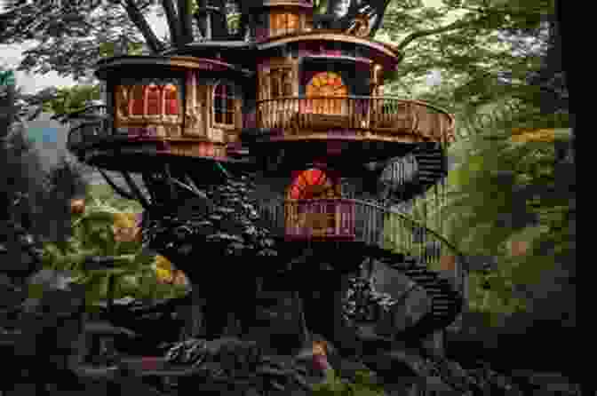 A Treehouse Nestled Amidst A Lush Forest, Its Wooden Structure Blending Seamlessly With The Surrounding Foliage. New Treehouses Of The World