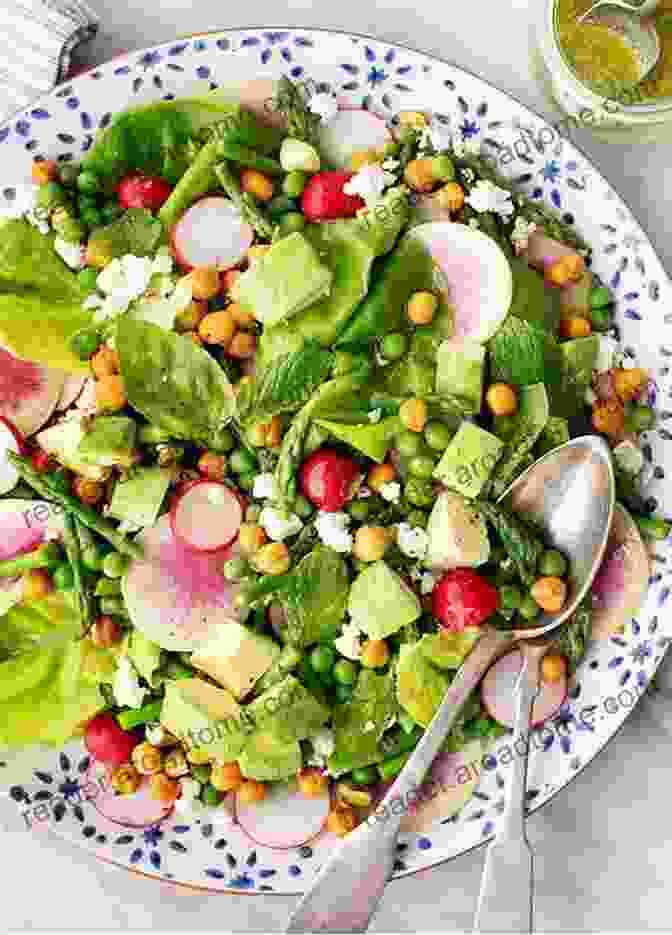 A Vibrant Salad Showcasing The Flavors Of Spring, With Fresh Greens, Asparagus, And Edible Flowers 365 Amazing Leafy Green Salad Recipes: Leafy Green Salad Cookbook The Magic To Create Incredible Flavor