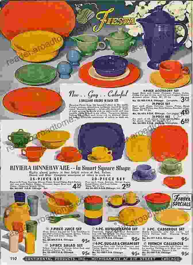 A Vintage Fiesta Ware Advertisement Showcasing Its Vibrant Colors Warman S Fiesta Ware: Identification Price Guide