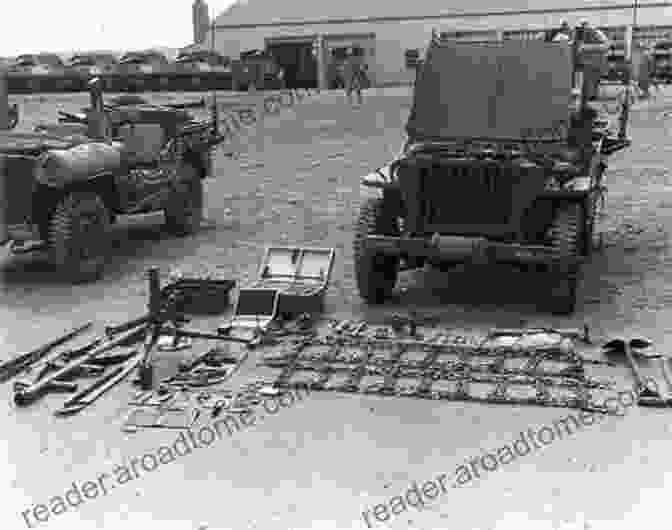 A Well Equipped Garage Or Workshop, With A Partially Disassembled WWII Jeep And Tools Laid Out. Building A WWII Jeep: Finding Restoring And Rebuilding A Wartime Legend