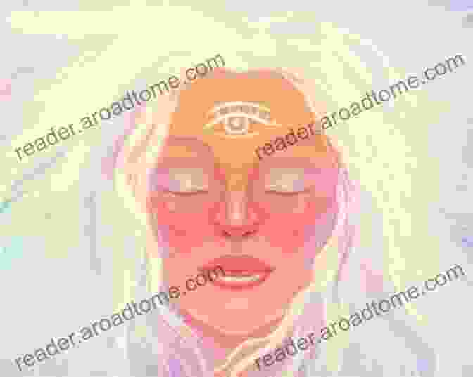 A Woman's Third Eye Glowing Brightly, Symbolizing The Awakening Of Intuitive Abilities. Third Eye Rising