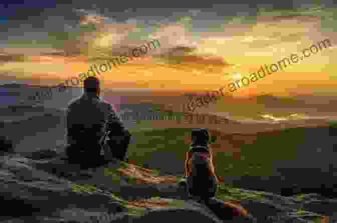 A Young Man Leans Against His Loyal German Shepherd, Finding Solace In The Dog's Loving Gaze. The Image Captures The Profound Emotional Support That Dogs Provide To Their Human Companions. Pocket I Ching: The Best Friend In Your Pocket