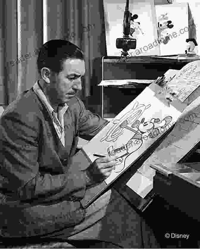 A Young Walt Disney Sketching At His Drawing Table. Walt Disney: 84 Fascinating Facts For Kids About Walt Disney: Facts About Walt Disney