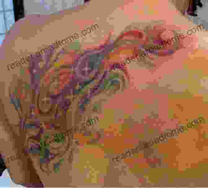 An Abstract Tattoo Of Swirling Colors And Shapes On A Person's Shoulder. Photo Of Tattoo Body Art: The Most Interesting Of Body Tattoo That You Should Not Miss