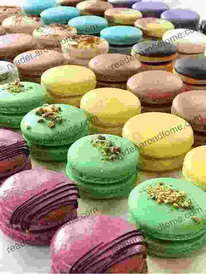 Assortment Of Colorful French Macarons Authentic French Cooking: Enjoying Your Delicious And Quick French Meals