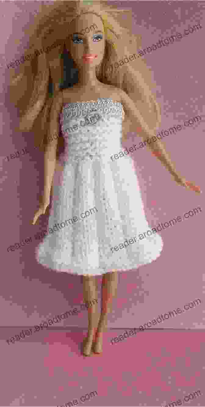 Barbie Wearing A Stylish Knitted Dress Knitted Barbie Clothes