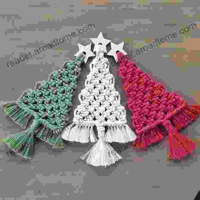 Christmas Tree Macrame Awesome DIY Christmas Macrames: Beautiful Macrame Christmas Patterns Tutorial To Make Your Home More Lovely