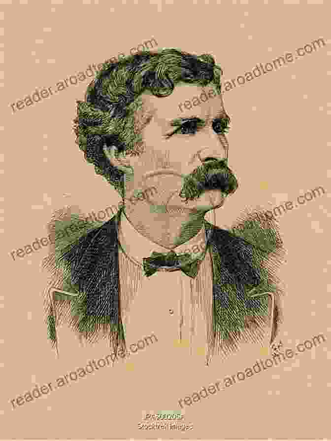 Engraving Of Mark Twain In Traditional Indian Attire, With An Elephant In The Background. Following The Equator Part 5