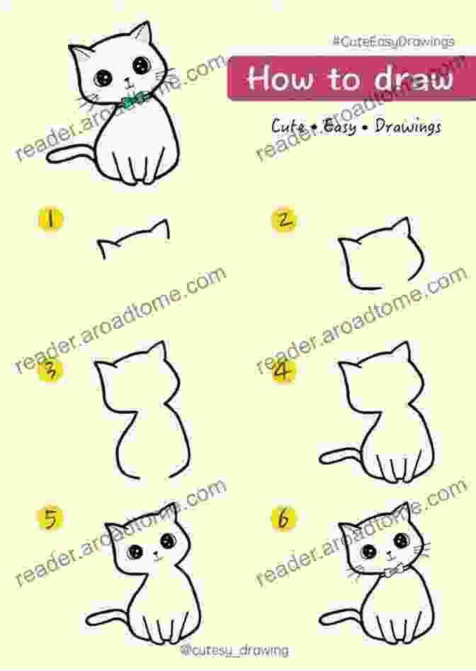 Example Of A Cute Cat Drawing How To Draw Cute Cats: Learn To Draw Kawaii Kitties 30 Designs Step By Step For Kids Teens And Adults