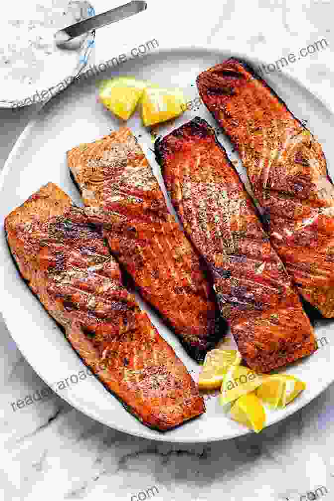 Image Of A Perfectly Grilled Salmon Steak Keto Copycat Recipes: Cookbook To Make Restaurant S Healthy Food At Home: Keto Copycat Chick Fil A Nuggets