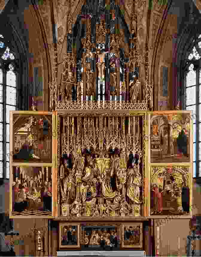 Late Medieval Altarpiece Depicting A Religious Scene Vision Devotion And Self Representation In Late Medieval Art