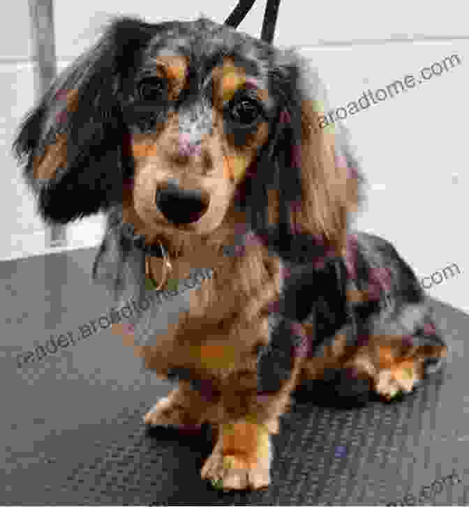 Owner Carefully Grooming A Miniature Dachshund The Complete Guide To Miniature Dachshunds: A Step By Step Guide To Successfully Raising Your New Miniature Dachshund