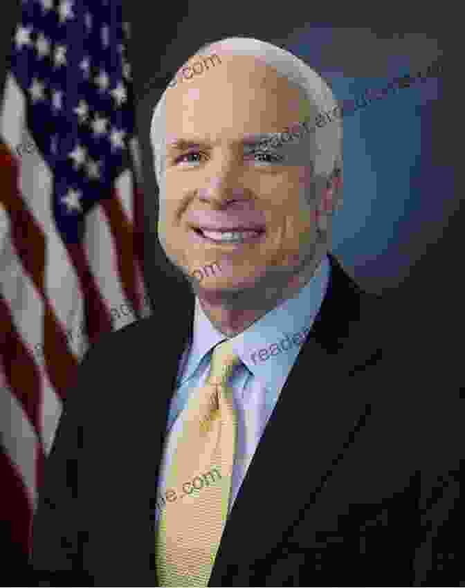 Portrait Of John McCain, A Distinguished Looking Man In A Suit And Tie, With A Determined Expression And A Hint Of A Smile. John McCain: An American Hero