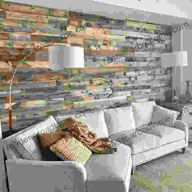 Textured Wallpaper Adorning An Accent Wall In A Living Room Designer Faux Finishing: Ideas And Inspiration For Sophisticated Surfaces: Ideas And Inspirations For Sophisticated Surfaces