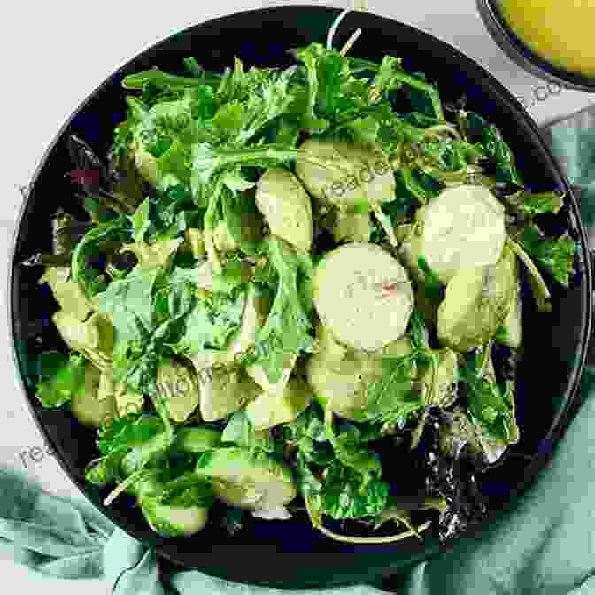 Vibrant French Salad With Fresh Greens Authentic French Cooking: Enjoying Your Delicious And Quick French Meals