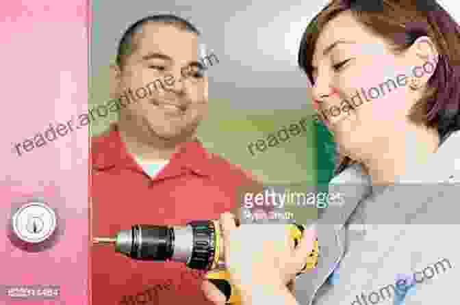 Woman Confidently Using A Drill, While Man Watches With Caution Tips For The Partner Of The Not So Handy Man