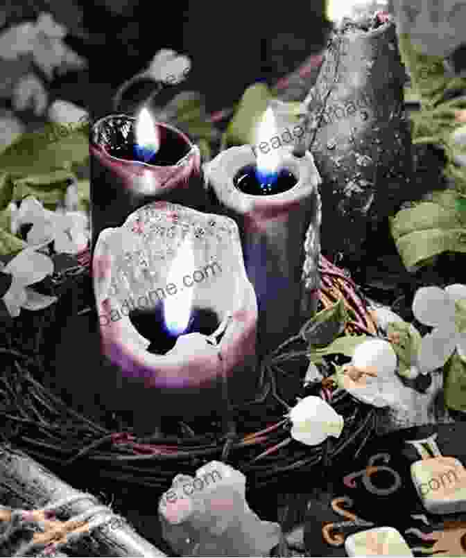 Woman Performing A Witchcraft Ritual With Candles And Crystals Witchcraft For Beginners: A Beginner S Guide To Ghosts Spirituality Witchcraft And Hecate How They Originate What Are Their Essentialness And What Is The Relation Between Witchcraft And Hecate