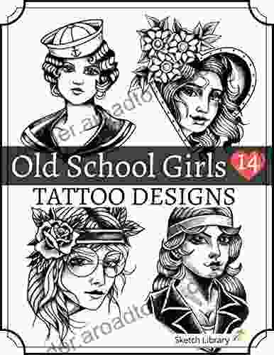 14 Old School Girls Tattoo Designs: vintage style inspiration and tattoo Ideas Tattoo Stencil and Reference