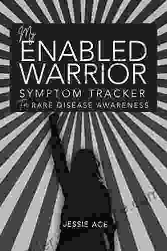 SAMPLE ENabled Warrior Symptom Tracker journal for Rare Disease Awareness with daily symptom tracking sleep diary food diary pain fatigue inspirational quotes and more